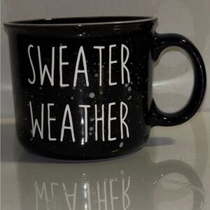 Gibson Home Black Sweater Weather Mug